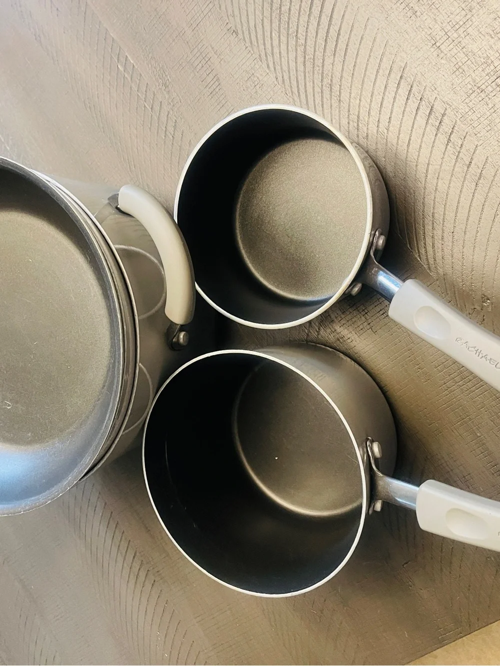 Rachael Ray Silver/Gray Cookware Saucepan Set - 5 piece